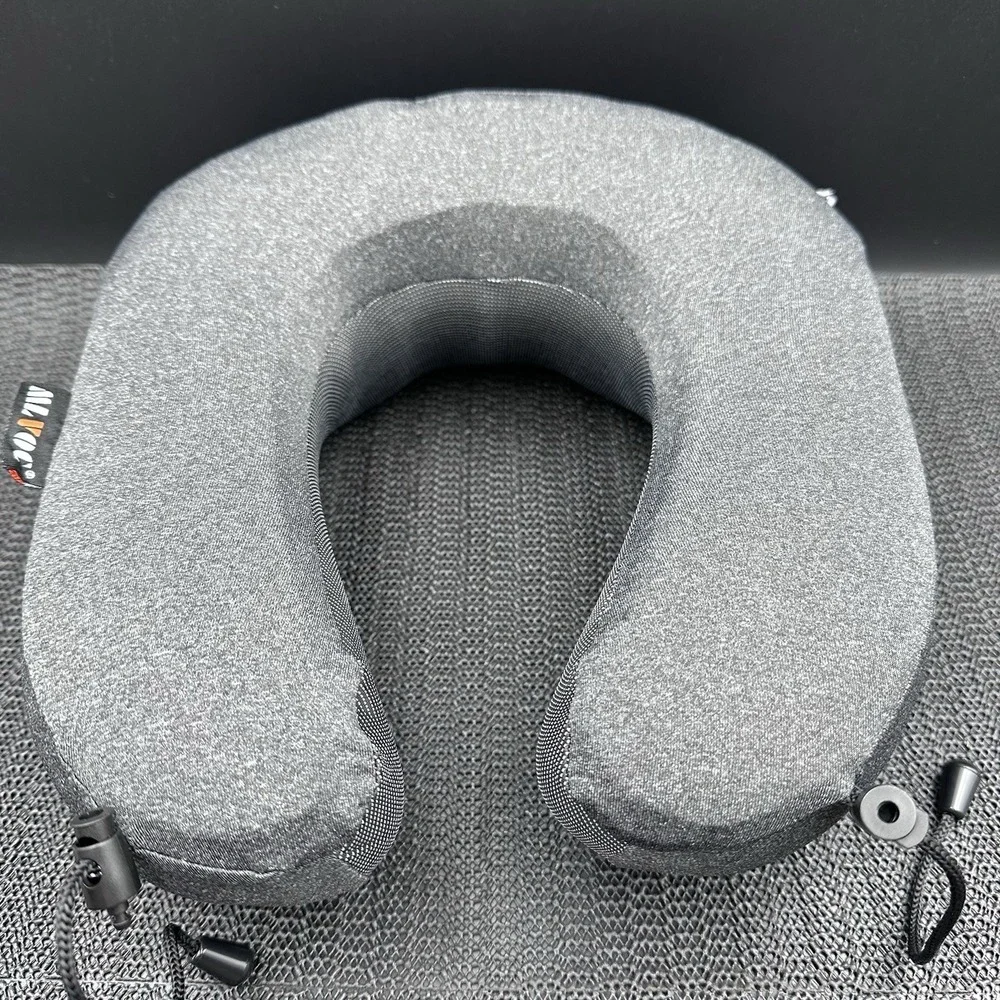 MLVOC Travel Comfort Pillow With Non- Matching Travel Bag (Nap Fun)